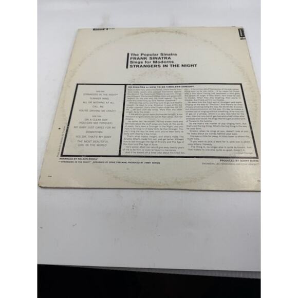 Frank Sinatra – Strangers In The Night 1966 Vinyl Album Record - Picture 3 of 5